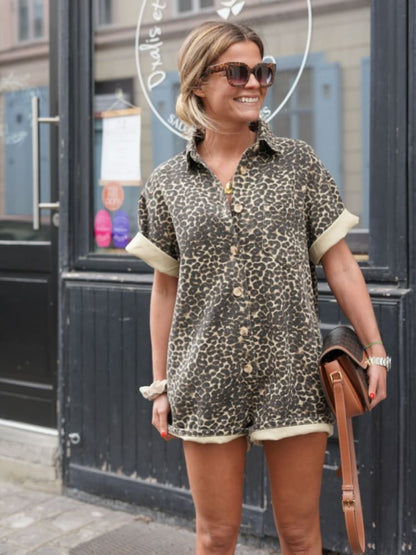 Nicolette™ | Overhemdjurk met luipaardprint