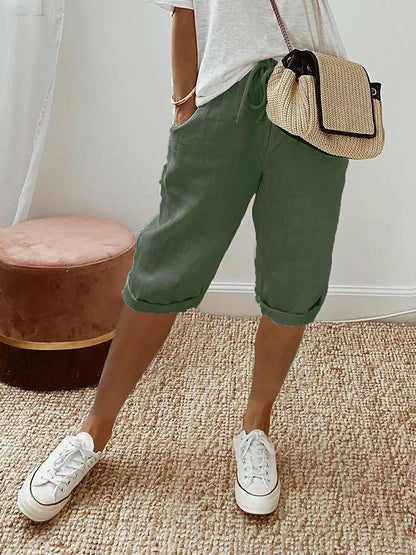 Jillian™ | Comfortabele shorts met omslagzoom