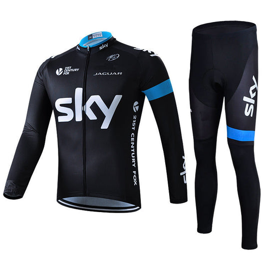 Pro wielertenue met lange mouwen