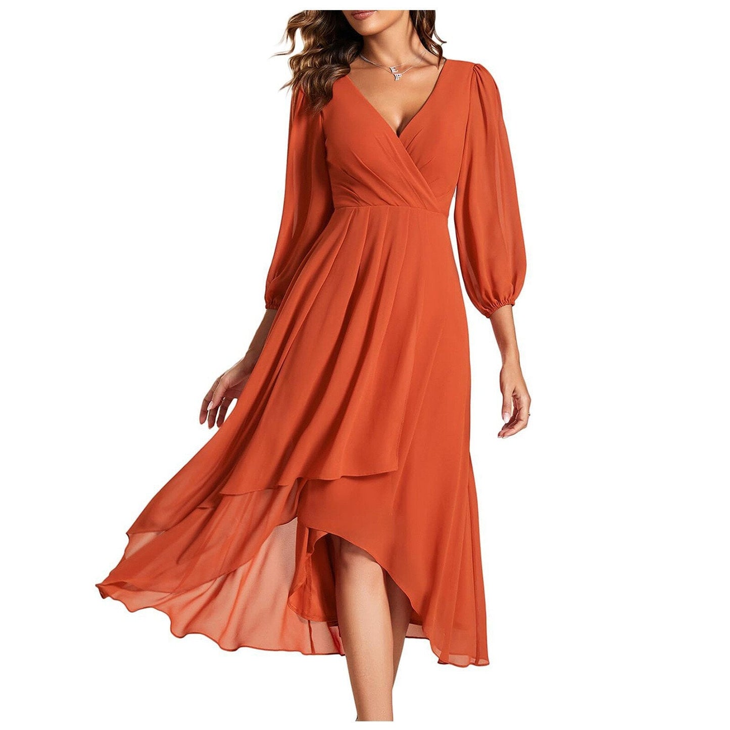 Luna | Elegante V-hals wikkeljurk