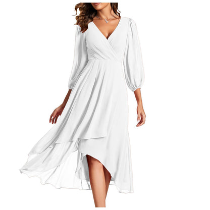 Luna | Elegante V-hals wikkeljurk