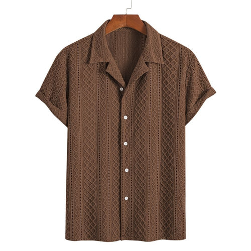 Laurent™ | Camicia Bohemien con Motivo in Rilievo