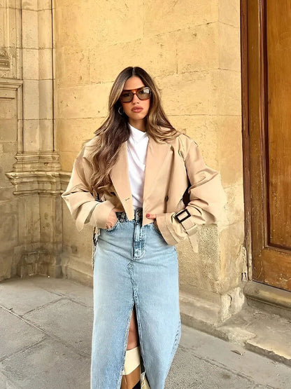 Zara | Cropped Trenchcoat