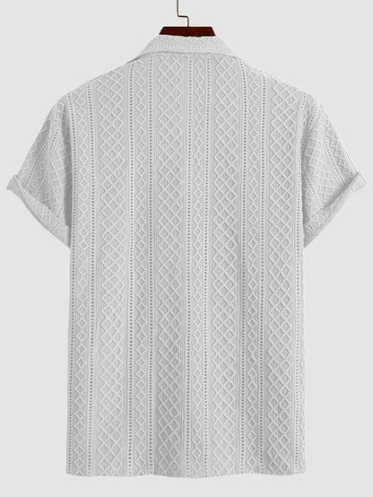Laurent™ | Camicia Bohemien con Motivo in Rilievo
