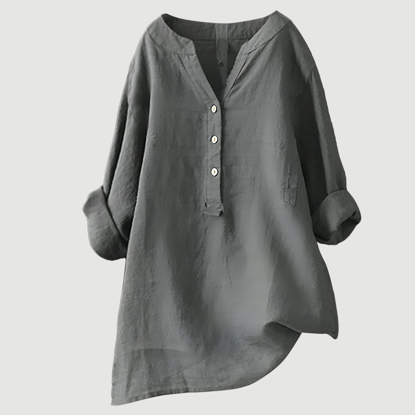 Freja – Luchtig en Comfortabel Overhemd met Knopen