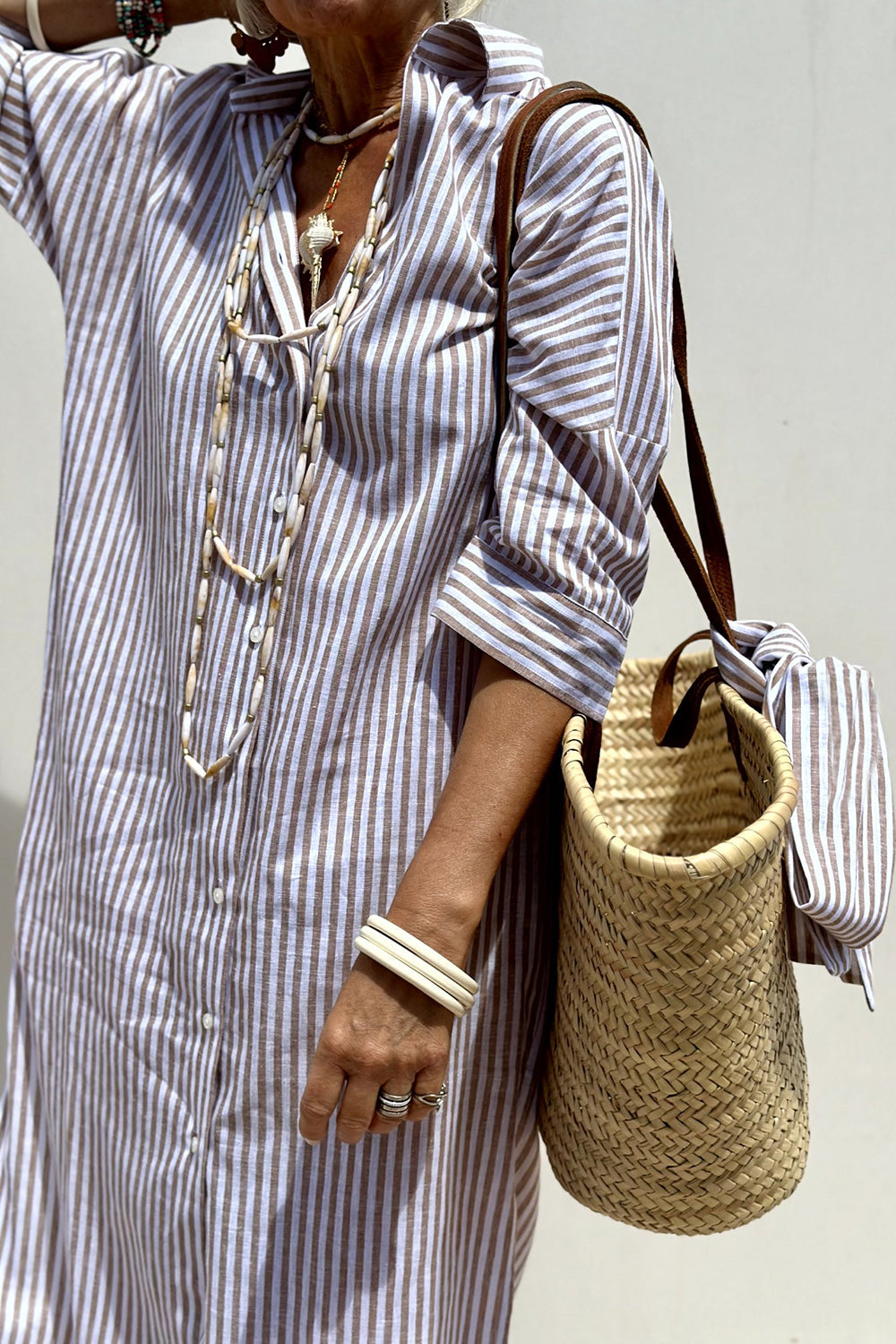 Sterre | Elegante overhemdjurk met riem