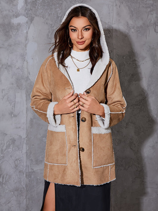 Clara | Beige pluizig jasje