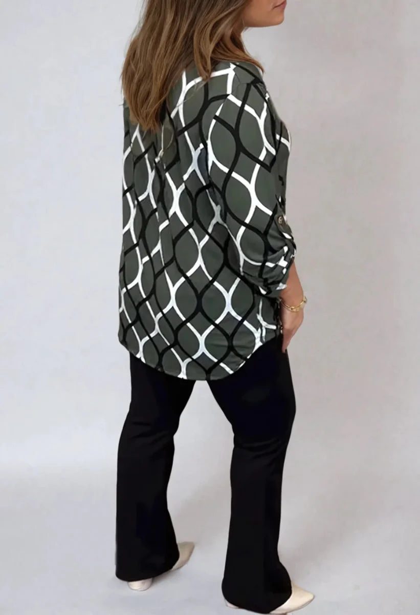 Annelies | Casual Blouse met Elegant Patroon