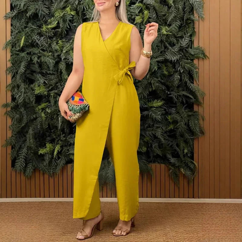 Inez | Elegante jumpsuit met V-hals