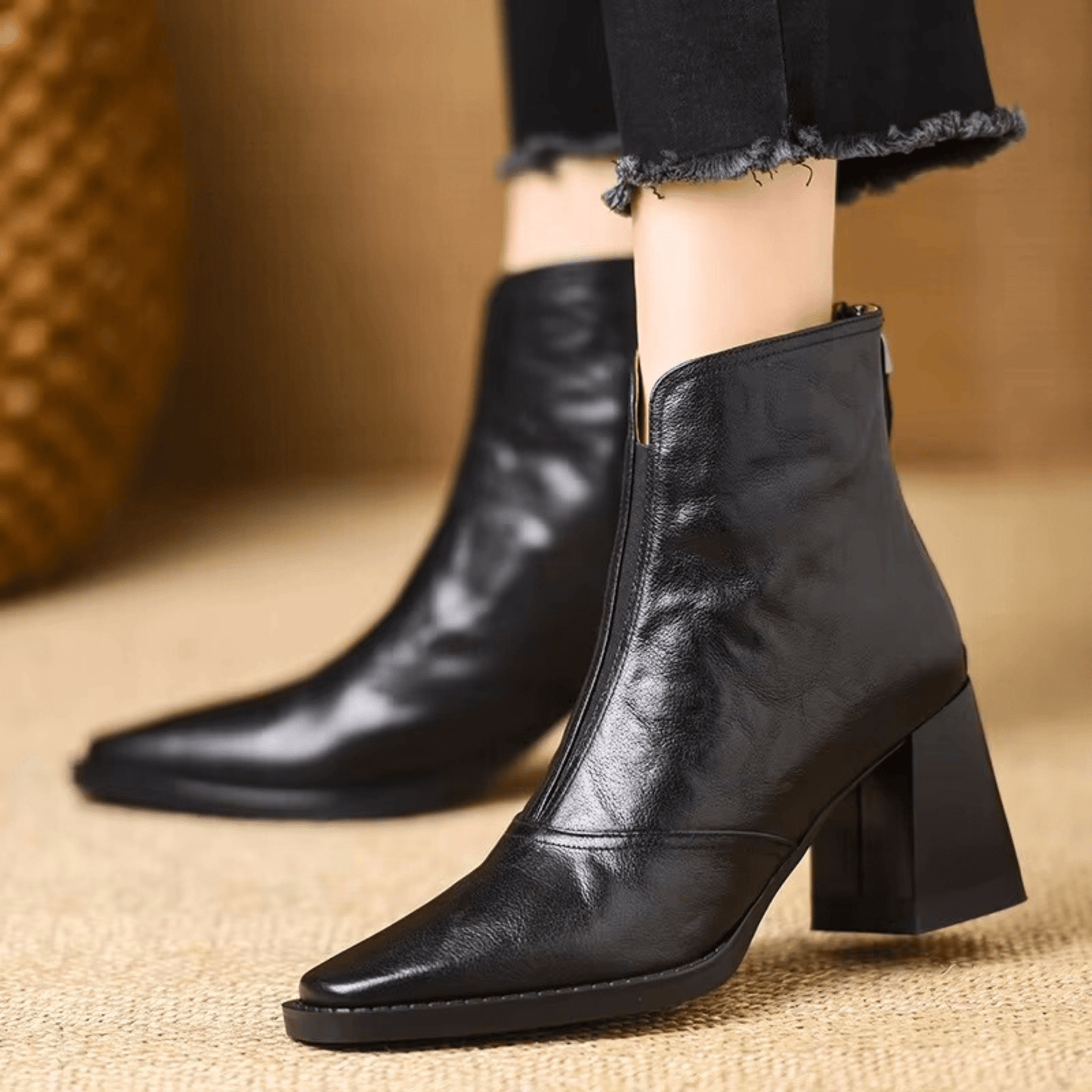 Claudia | Luxe Enkellaars met Medium Hak